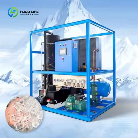 FL Best-selling Large Industrial Tube Ice Crystal Maker Machine 1T 2T 5T 8T 10T 15T 20T Price Custom