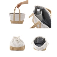 🏻 Japan Online Daigou 3COINS Corduroy Core Insulated Lunch Bag