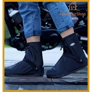1pair Rain Shoes for Men Shoe Cover Wears Anti Slip Thickened Durable Rain Protection Zipper Shoe Co