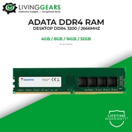 Adata Long DIMM Desktop Ram 4GB/8GB/16GB/32GB DDR4 PC2666/PC3200