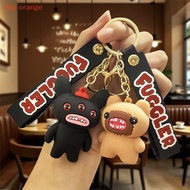 [Big orange] Fuggler Ugly Monsters Teeth Toys Squidge Rabid PVC Keychain Pendant Handbag Accessories