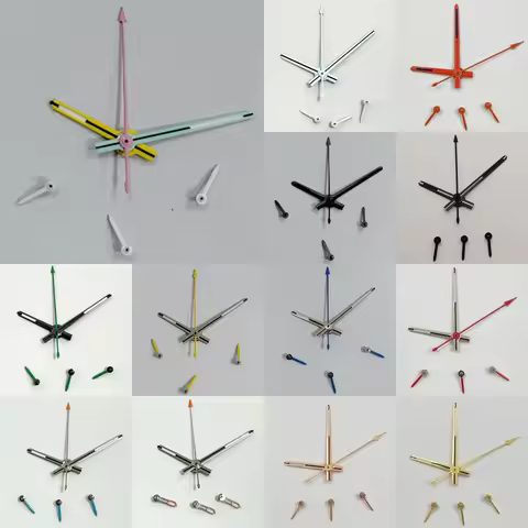 13.8*13*8.8*3.5mm 6 Hands Green Lume Mod Parts Watch Hands Suitable for Seiko VK63 Daytona Quartz Mo