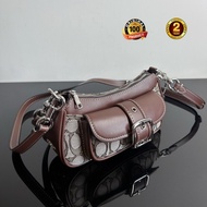 Original C Family Ashton Silver Women's Hardware Leather Shoulder Bag Mini  Multiple Colors