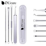 DUcare 4Pcs/Set Makeup Tools with Storage Box Acne Blackhead Removal Needles Stainless Steel Pimple