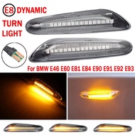 2pcs LED Dynamic Side Marking Turn Signal Indicator Light Turn Signal Signal Light Suitable for BMW 