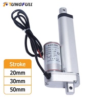 DC 12V/24V Electric Linear Actuator Linear Drive Electric Motor 20mm 30mm 50mm Stroke 100N/200N/300N