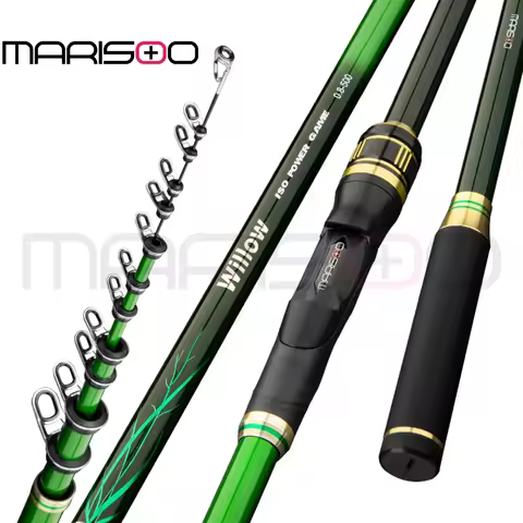 MARISOO WILLOW 40T Toray Carbon Rock Fishing Rod-Fast Action, Lightweight W/Ceramic Guides-Shore & B