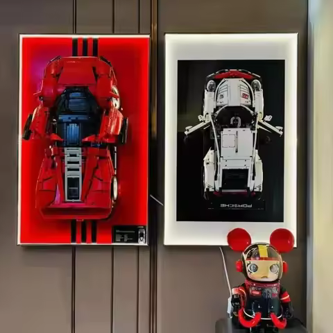 Only Display Wallboard Wall suitable for lego Technical Ferraried Daytoinai SP3 42143 Supercar Model