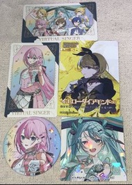 pjsk 巡音流歌Luka  鏡音鈴rin 初音未來miku 五周年感謝祭 寶石箱 襟章 相卡