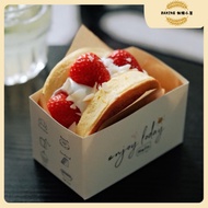 50pcs Donut Packaging Box Soufflé Packaging Paper Box Ice Heart Ice Cream Packaging Box Soufflé Pack