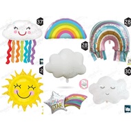 Foil ballon sun / foil ballon rainbow / foil ballon cloud / Ready stock