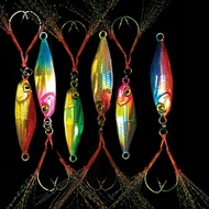 6pcs micro jig seat assist hook 7g10g20g metal jig micro jig kiler metal jig kiler metal