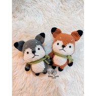 Fox Keychain Wool