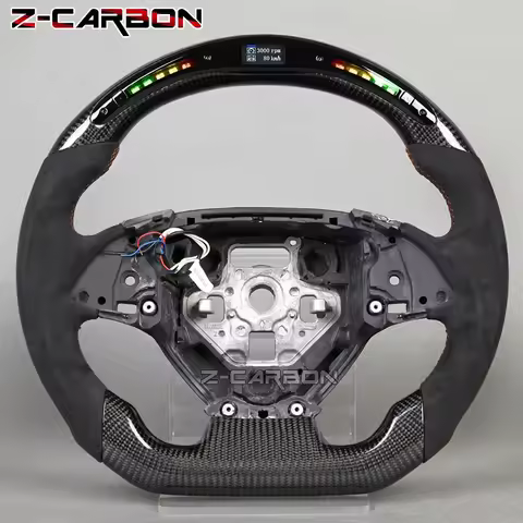 For Chevrolet Corvette C7 SS ZL1 RPM LED Steering Wheel Carbon Fiber Racing Wheel 2016-2023 Car Acce