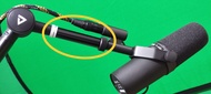 Shure A26X 3" Extension Tube for Desk Stands for Shure SM7B (Also Adapts BETA 56 to Various Mounting
