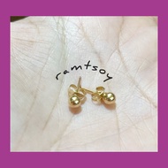 10k pure gold filled stud earing