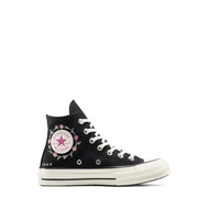 Giày Thể Thao Converse Chuck 70 Embroidered Flowers Womens - Black/Cactus Bud/Flamingo Fade