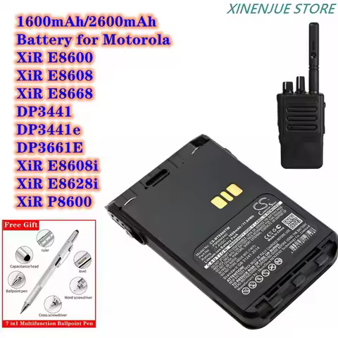Two-Way Radio Battery PMNN4440, PMNN4502A for Motorola XiR E8600, E8608, E8668, DP3441, DP3441e, DP3