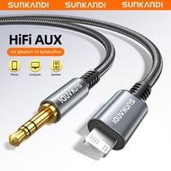 SUNKANDI Lightning to 3.5mm TRS Aux Audio Cable with DAC Chip for iPhone Headphone Speaker