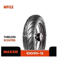 Tire Maxxis Vantel New Rear - M922FR - Tubeless [FRONT 100/90-12, Rear 110/90-12] Choose Variant