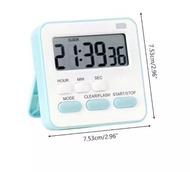 計時器 廚房定時器時間計時器多功能倒計時提醒器小時鍾Kitchen Timer with Magnetic Kitchen Tool Timer Kitchen Reminder Silent Learning Beauty Countdown Electronic Alarm Clock