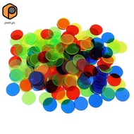 [prettyia] Set of 100 Round Bingo Chips 3/4'' Bingo Supplies Translucent for Bingo Card