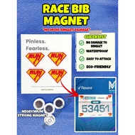 Race Bib Holder Magnet for Marathon running bib clips light weight