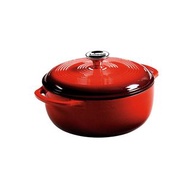 美國著名品牌 LODGE - 10英寸 搪瓷鑄鐵鍋 紅色 (荷蘭烤箱) EC4D43