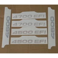 Car Body Decal Sticker Emblem For Toyota Land Cruiser FJ80 FJ100 LC80 LC100 4500EFI 4700EFI Accessor