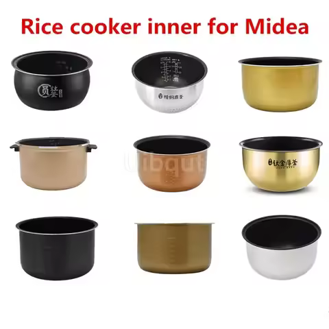 Rice Cooker Liner for Midea Pressure Cooker Lnner Pot Rice Pressure Cooker Black pot Inner Pot Non-s