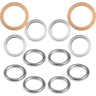 12pcs Differential Transfer Case Crush Washer Gasket Kit, Oil Drain Plug Gasket, Crush Washer Oil Dr