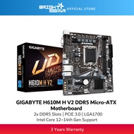 GIGABYTE H610M H V2 LGA1700 Micro-ATX Motherboard