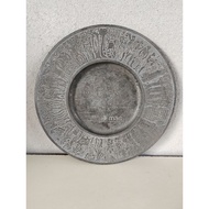Hanging Display Plate Tin Selangor Pewter