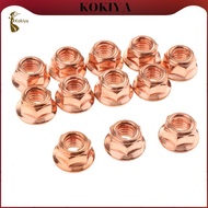 [kokiya] FOR BMW E60 E61 E34 E39 3 SERIES EXHAUST MANIFOLD NUTS HEAD STUD LOCK NUT M8 HEX