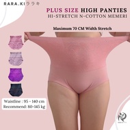RARAKI SL 3606 Plus Size High Waist Shapewear Panties (Weight 80-140 Kg) Hi-Stretch N-Cotton Shaper 
