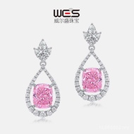 New Style Wilson Light Luxury * 12ct8 European American Classy Earrings Female High Carbon Diamond E