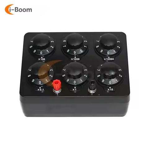 0-9999.9Ω Adjustable Ohm Resistance Box Six Knobs Resistance Measuring Instrument High Precision Lab