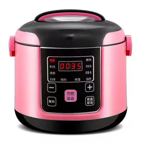 2L Smart Electric Rice Cooker Intelligent Automatic Kitchen Cooker Portable Preservation Rice Cookin