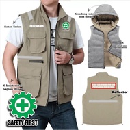 First K3 SAFETY PARACHUTE VEST / CUSTOM SCREEN PRINTED SAFETY UNIFORM JACKET / K3 JACKET / K3 SAFETY