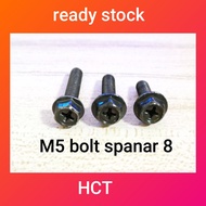 M5 BOLT & NUT Hex Flange Screw Cap Washer（green color）