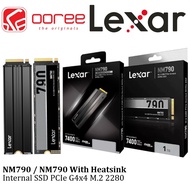 LEXAR NM790 / NM790 WITH HEATSINK M.2 2280 PCIE GEN 4X4 NVME SSD INT SSD INTERNAL SOLID STATE DRIVE 