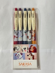 全新 Japan Disney Store Zebra Sarasa Clip Disney Dog Day Pen Set 斑馬牌啫喱筆套裝