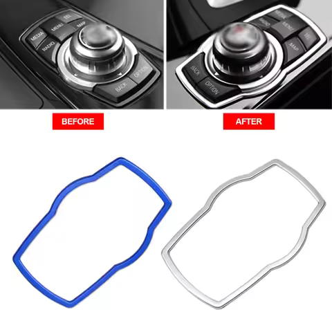 Car Interior Multimedia Buttons Cover Molding Trim for BMW 1 3 4 5 7 Series X1 X3 X4 X5 X6 E81 E87 F