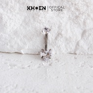 (1 Piece) Heart Navel Piercing - Titanium G23 - Eyelets store