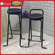 YOOKE Upholstered bar chair High stool Bar stool Counter chair Thick cushion folding bar chair
