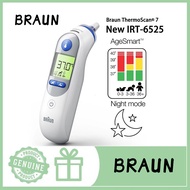 (24h Ship) Braun IRT 6525 Braun ThermoScan 7+ Age Smart Technology wide angle probe digital ear ther