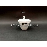 20ml 20cc porcelain crucible cup and lid