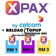 RELOAD Topup Celcom Xpax RM 1.00 , RM 2.00 , RM 3.00 [UGV]