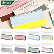 CFSTORE 2026 New Year Simple Style Fresh Mini English Calendar Colorful Memo Calendar Desktop Notepa