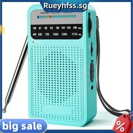 AM FM Pocket Radio Portable Radio Transistor Radio with Loudspeaker Green